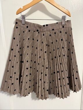 NWT Pleated Polka Dot Skirt